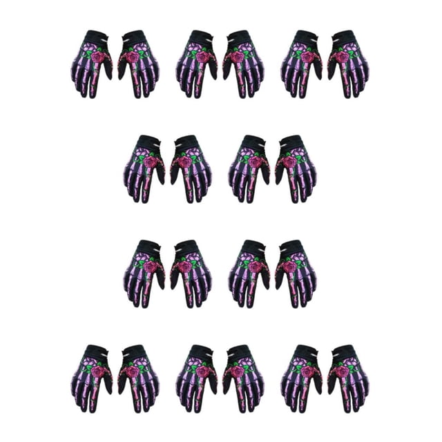 Sonducket Guantes de ciclismo de motocicleta de nailon para otoño e invierno, transpirables y cómodos, impermeables, rosa S rosa S 10Conjunto