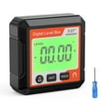 thumbnail image 1 of TFixol Digital Angle Finder with Magnetic Base, Backlit LCD Display, and 4x90° Measurement Range - Portable Inclinometer, Protractor, and Level Tool in Red and White, 1 of 7