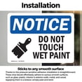 thumbnail image 3 of (2 Pack) Do Not Touch Wet Paint Sign, 3 of 7