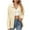 Beige, variant on Aueoeo Women Knit Cotton Jackets Causal Long Sleeve Jacket Solid Color Laple Collar Casual Coat With Pockets