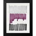 thumbnail image 2 of Stellar Designs Studio 15x18 Black Modern Framed Museum Art Print Titled - Intersecting Lines 2, 2 of 5