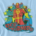 thumbnail image 2 of DC Comics T-Shirt Red Tornado Stars Unisex Graphic Tee For Men & Women, 2 of 7