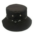 thumbnail image 2 of harmtty Unisex Bucket Hat Hunting Fishing Outdoor Cap Summer Travel Sun Screen Hats,Black, 2 of 8