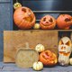 thumbnail image 5 of Plato decorativo de madera de calabaza de Halloween, plato de madera, decoración del hogar, arte, decoración de fiesta, regalo, 5 of 6