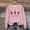 Pink, variant on Tetras Plus Size Tops for Women,Women's Casual Long Sleeve Sweatshirt,Crewneck Vacation Christmas Printing Cute Loose Tops