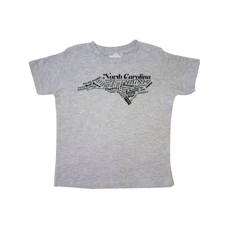 

Inktastic North Carolina Word Salad Gift Toddler Boy or Toddler Girl T-Shirt