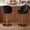 Velvet-black, variant on Faux Leather White Bar Stools Set of 2 Adjustable Height Bar Chairs Modern Swivel Barstools with Shell Shape Back Kitchen Stools for Island/Home Bar/Counter, (Gold Base/PU Cream White)