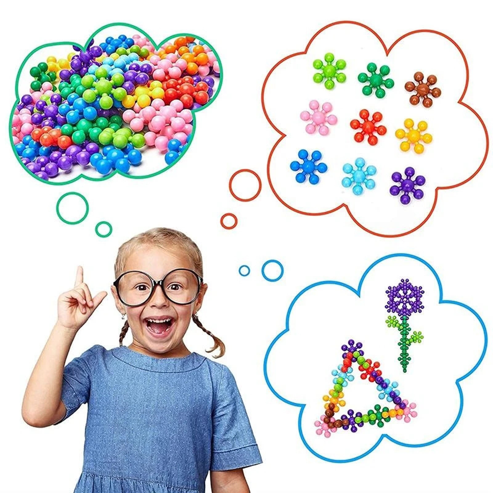 Jacenvly New Baby Toys Children'S Educational Building Blocks Spinning and Inserting Toys Desktop Toys Toys for Ages 5-7