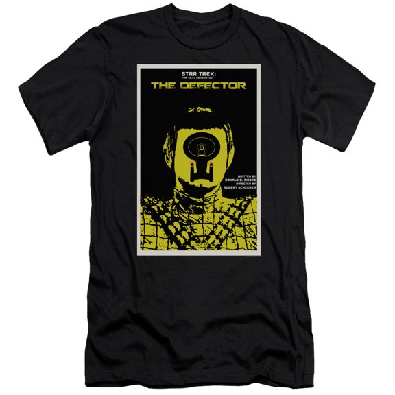 Star Trek Tng Season 3 Episode 10 Premium Canvas Adult Slim Fit 30/1 T-Shirt Black