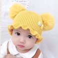 thumbnail image 4 of Gorro para bebé recién nacido, gorro para bebé recién nacido, gorro de lana tejido para hombre y mujer, gorro de otoño e invierno de sección fina, 4 of 5