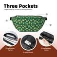 thumbnail image 4 of Naloa Tropical Fruit Print Running Belts for Men Women,Running Fanny Pack with 2-Zipper Pockets,Waterproof Waist Pack for Travel Hiking Running Outdoor Sports, 4 of 8