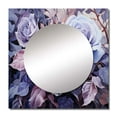 thumbnail image 2 of Designart "Lavender Rose Twist I" abstract spirals Square Mirror Wall Decor Modern - Large Purple Square Bathroom Mirror - Square Printed Wall Mirror Art, 2 of 5