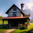 thumbnail image 2 of The Farmhouse Kitchen - Farm House Canvas Art, 2 of 2