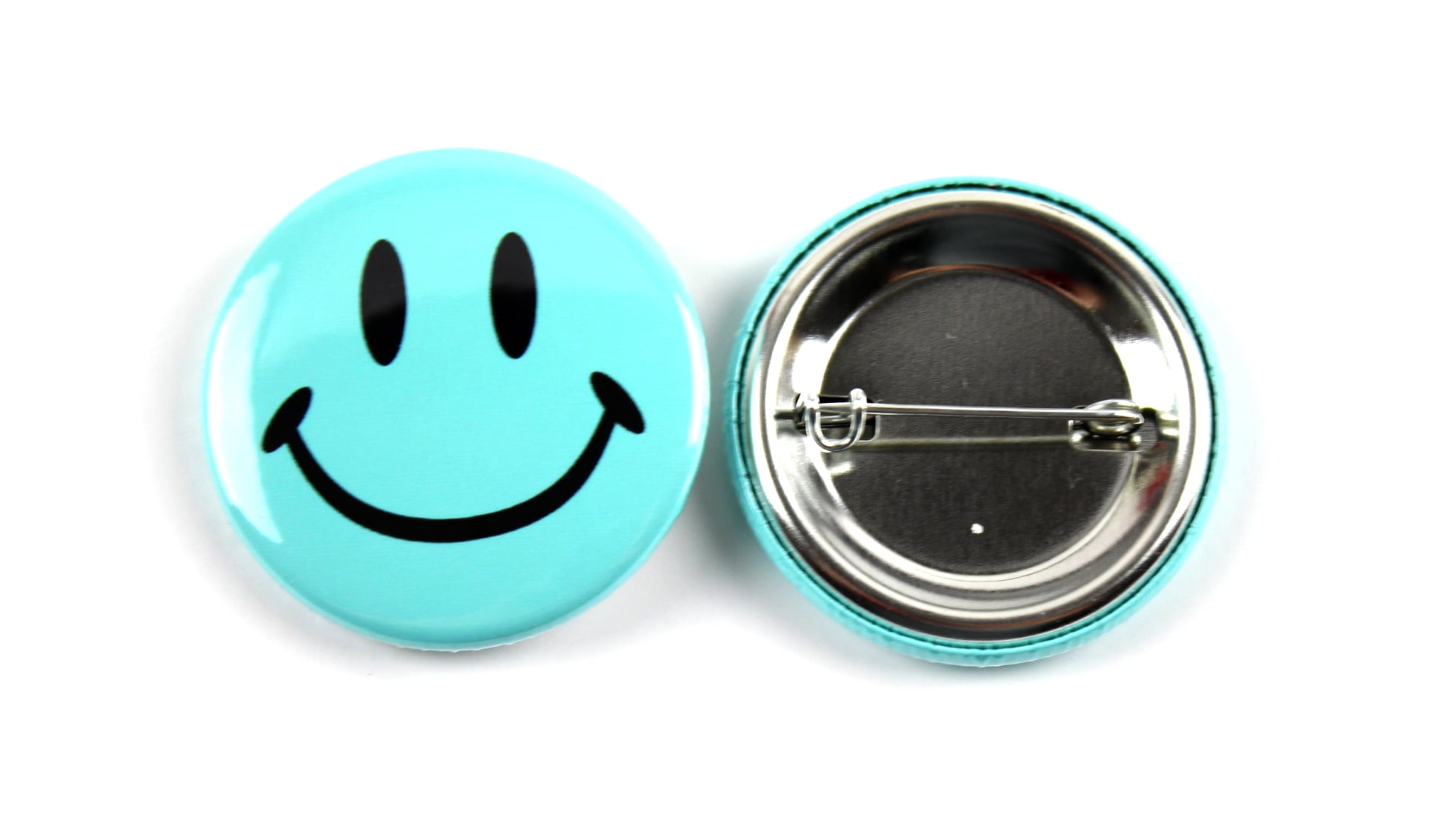 45 Spille Smiley Face In Metallo - Bottoni Decorativi 30mm Per Abbigliamento, Zaini E Costumi - Foto 9