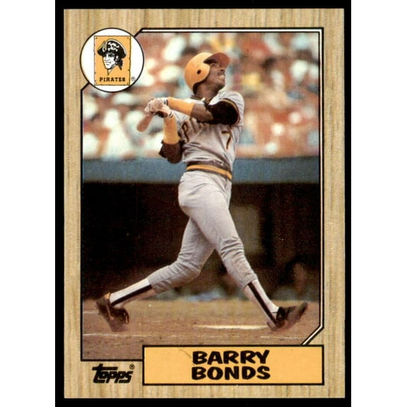 Barry Bonds Rookie Card 1987 Topps #320
