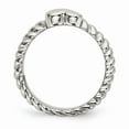 thumbnail image 2 of Stainless Steel Polished Twisted Heart Ring Size: 7; for Adults and Teens; for Women and Men, 2 of 6
