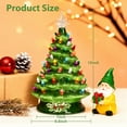 thumbnail image 5 of SUGIFT 15in Pre-Lit Hand-Painted Ceramic Tabletop Christmas Tree with 64 Lights - Green, 5 of 8