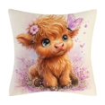 thumbnail image 3 of Throw Pillow Cover 18x18 Inch Cute Patterns Print Soft Breathable Hidden Zipper Decorative for Sofa Living Room by MPOISVA, 3 of 7