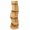 Natural wood color, variant on FENGFAN 5 Tier S Shaped Corner Shelf Modern Freestanding Curved Display Rack Corner Bookshelf Plant Stand Natural Wood 1 Pack