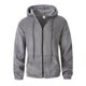 thumbnail image 5 of pstuiky Camisas casuales de manga larga para hombre, Chaqueta tipo cárdigan de polar con cremallera y capucha de manga larga para hombre Tops de hombre s, 5 of 9
