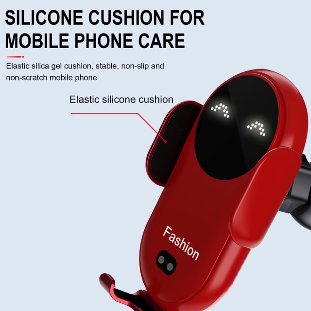 ¡Regalos para el Día de la Madre! Zeceouar: Nuevo soporte de carga inalámbrica para teléfono con sensor infrarrojo inteligente para coche, soporte para salpicadero.