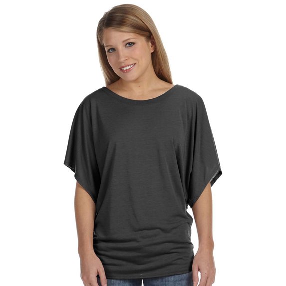 Bella+Canvas Be 3.7 Oz Flowy Dolmn Slve Tee