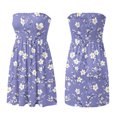 thumbnail image 5 of Summer Dresses for Women Sleeveless Knee Length Cute Fit Sundresses Casual Classy Sundress Loose Elegant Beach Beach Cover Ups Tube Top Dresses Purple XL, 5 of 7