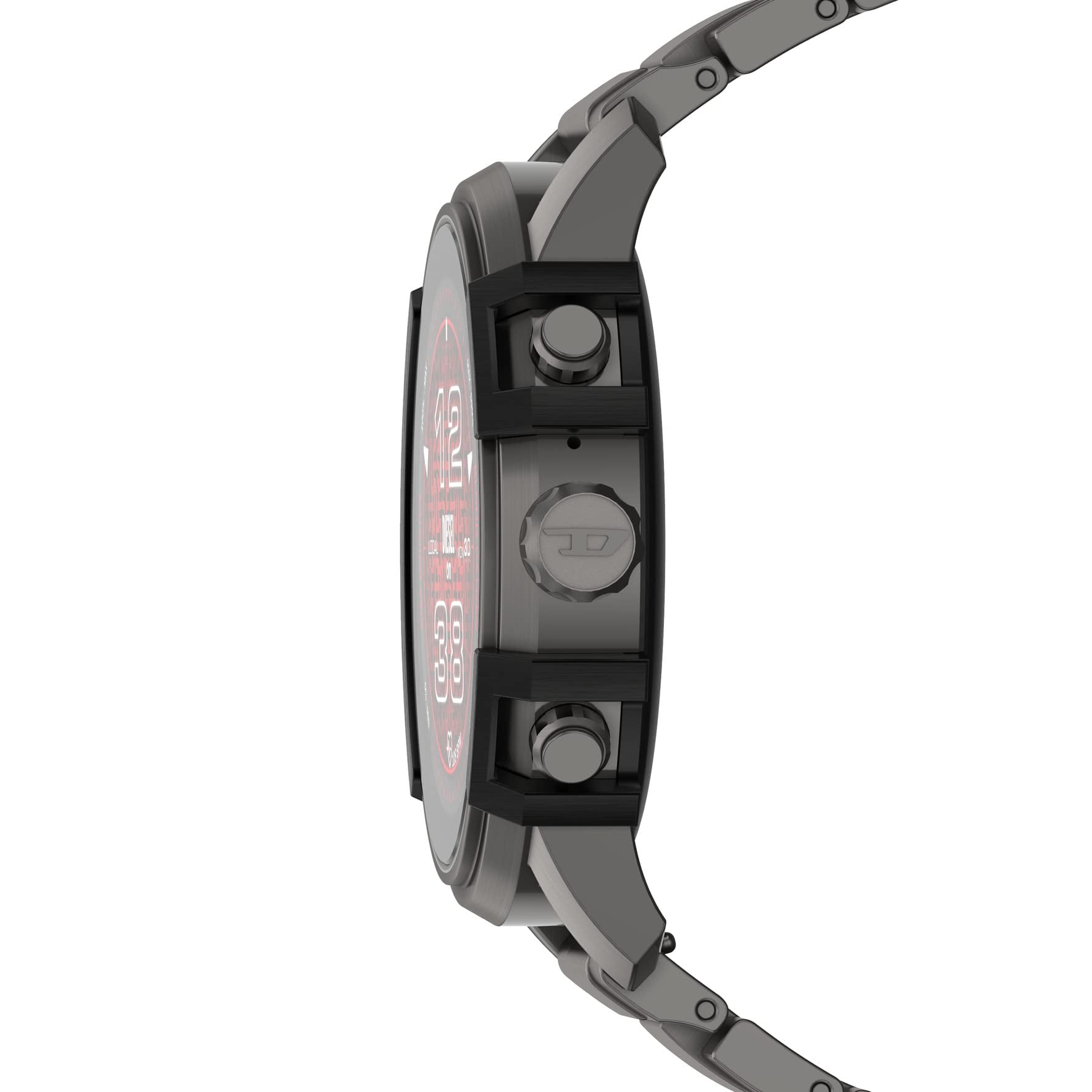 Diesel DZT2042 Griffed Gen 6 Gunmetal Stainless Steel Bracelet Mens Alexa GPS Smartwatch