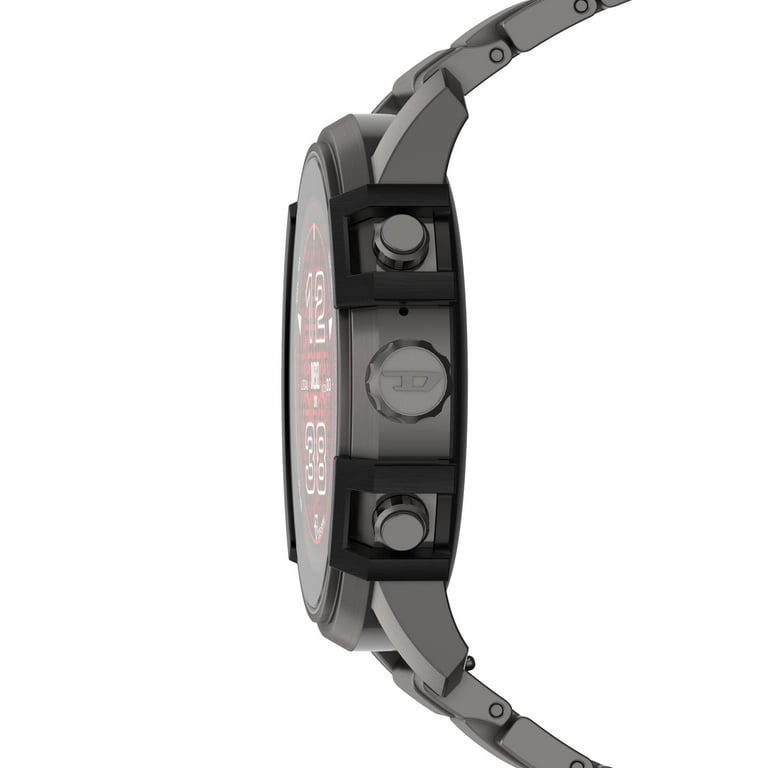 Diesel DZT2042 Griffed Gen 6 Gunmetal Stainless Steel Bracelet