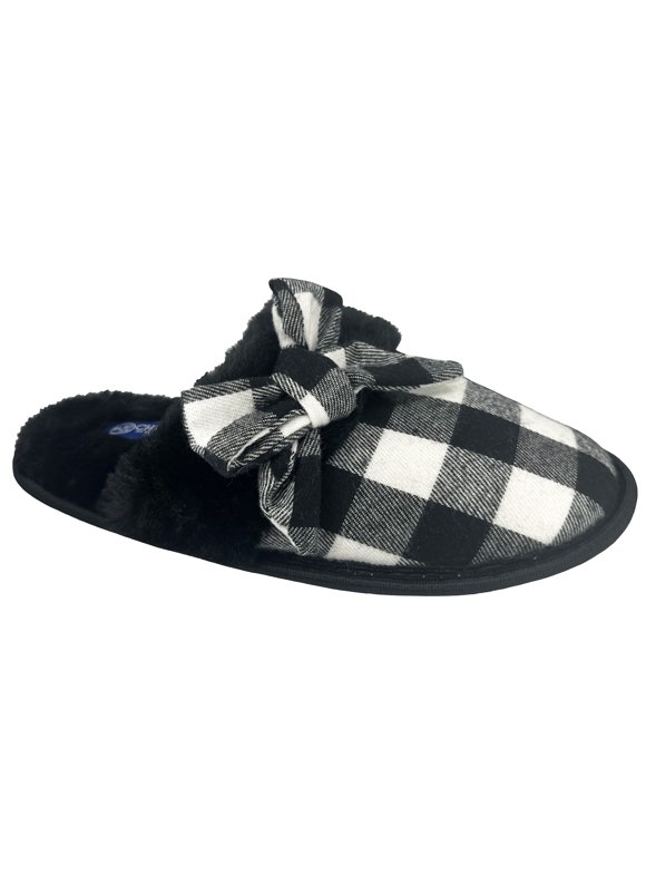 Plaid Slippers Womens