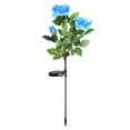 thumbnail image 2 of Lámpara de rosas con energía solar, jardín, patio, patio, luz solar de inducción de flores que brilla intensamente, azul Methold HA002365-05, 2 of 7