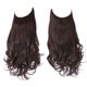 thumbnail image 1 of Nvzi Extensión de cabello invisible con hilo de pescar, fibra sintética larga ondulada y rizada, extensión de cabello ajustable estilo diadema, 14 pulgadas, 1 pieza, estilo A, 1 of 5