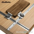 thumbnail image 4 of DuBois 51039 48” Universal T-Tracks with Intersection Kit for Woodworking, Aluminum Double Cut Profile and Predrilled Mounting Holes, 4 of 7