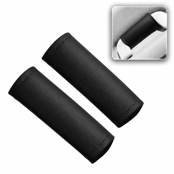 Universal Car Interior Handle Covers - Soft Comfort Grip Protector Sleeves for Roof Grab Handles & Door Pulls - Anti-Slip & Protective Automotive Interior Accessory - Easy Velcro Installation