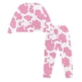 thumbnail image 3 of DISNIMO Cow Print Women's 2 Piece Lounge Sets Casual Fashion Nightwear Long Sleeve Sleepwear with Long Pants Breathable Loungewear Round Neck Pajama Outfits with Pockets, M, 3 of 7