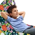 thumbnail image 1 of Spring Lounger Chair Bag, Meadow Blossoms Lily Hydrangea Carnation Rural Flora Fragrance Butterflies Pattern, High Capacity Storage with Handle Container, Lounger Size, Multicolor, by Ambesonne, 1 of 5