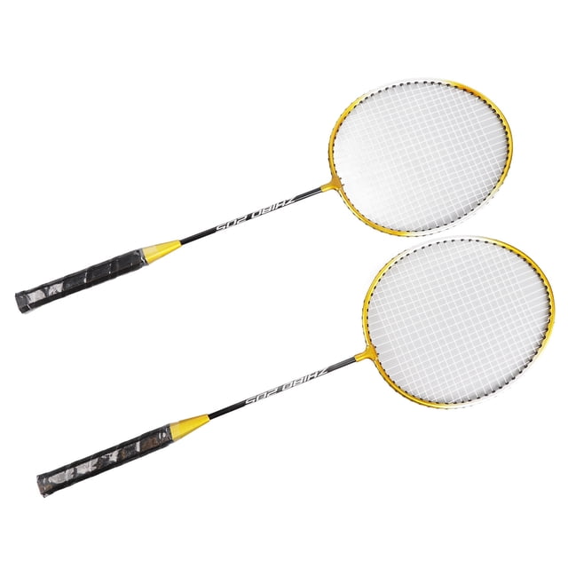 Badminton Racquet, Reduce Air Resistance Badminton Racket Comfortable Grip Gold Reinforced Frame for Elementary Training