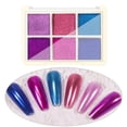 thumbnail image 4 of Polvo de uñas de 6 colores, s de uñas holográficos, polvos de uñas holográficos sólidos de uñas iridiscentes con brillo de uñas, para arte de - 06 Baoblaze Brillo de uñas holográfico, 4 of 8