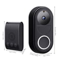 thumbnail image 3 of Timbre inalámbrico con video y cámara | Audio bidireccional, detección de movimiento PIR y alertas, visión de 166°, visión nocturna | Wi-Fi 2.4G para seguridad en casa, apartamento u oficina, 3 of 9