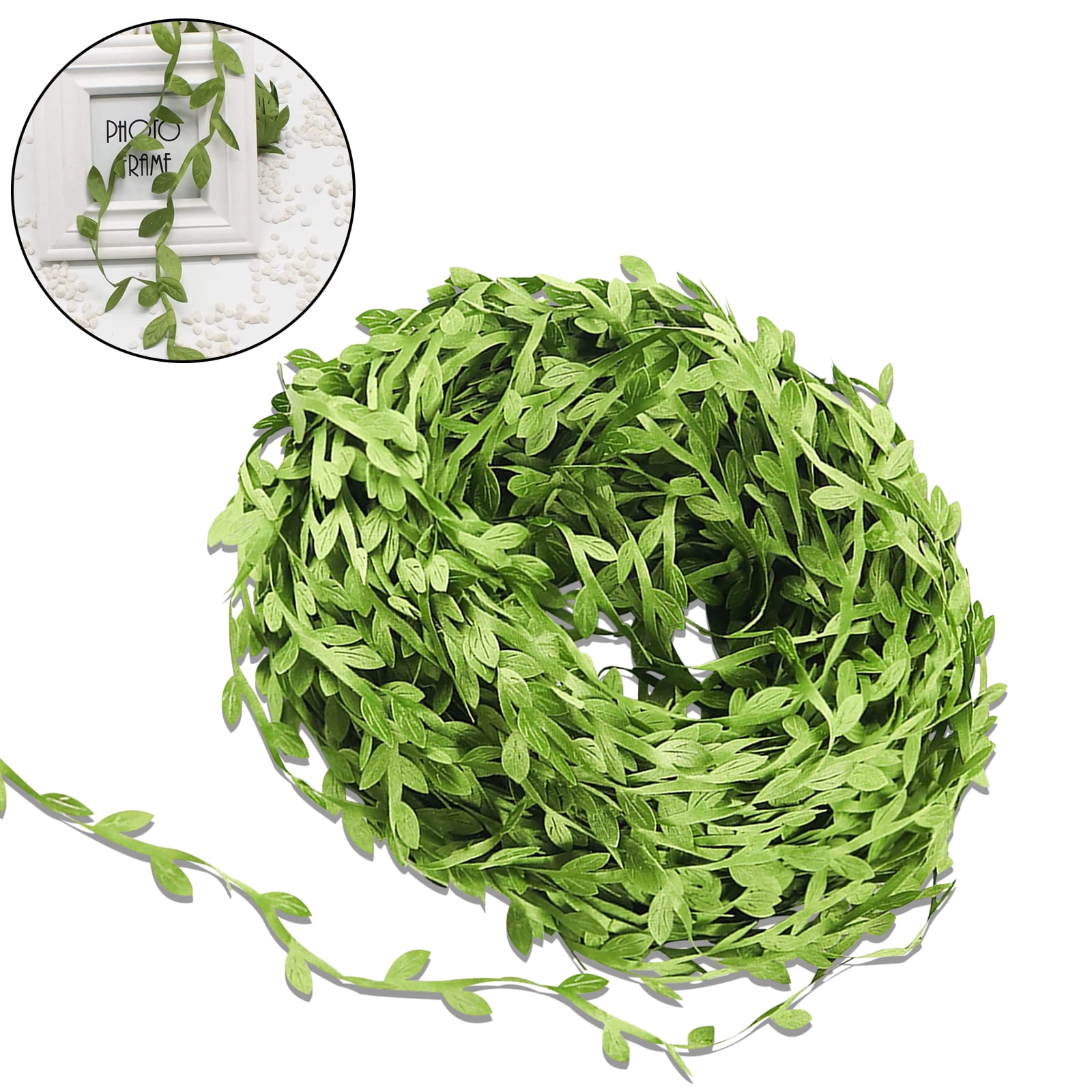 Artificial Vines Garland Leaf Ribbon, Greenery Foliage Rattan Greek