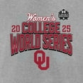 thumbnail image 4 of Men's Heather Gray Oklahoma Sooners 2025 NCAA Softball Women's College World Series Cut Off T-Shirt, 4 of 4