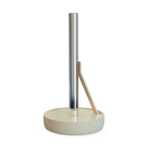 Akita Line HomeMarket Aluminum Kitchen Paper Towel Holder, Marble Finish Tissue Paper Dispenser for Kitchen, Restaurant (Beige)