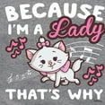 thumbnail image 3 of Disney - The Aristocats - Because I'm A Lady - Toddler & Youth Girls Raglan Graphic T-Shirt, 3 of 4