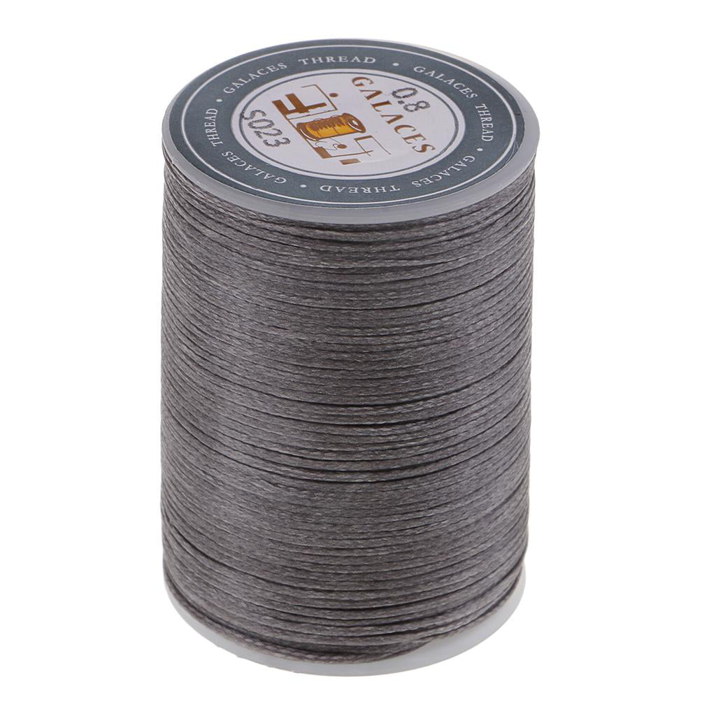 0.8mm Flat Leather Sewing Waxed Thread Heavy Duty for LeatherCraft 98 Yards 