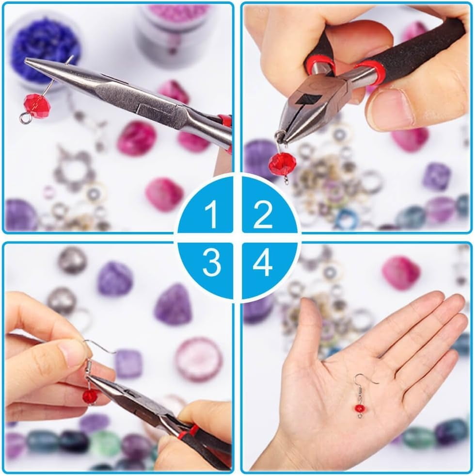 1200Pcs Jewelry Repair Tools Accessories Jewelry pliers Discovery & Beading Thread Suitable for both adults and beginners