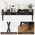 thumbnail image 3 of Qinaqin 41.3 inch Narrow Sofá Tables para Entryway Industrial cm de Alturaallway Mesa con Outlet Estante y Metálico Frame Living Sala Foyer Dormitorio, 3 of 8