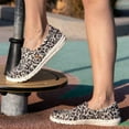 thumbnail image 6 of Hey Dude Ladies Misty Woven Cheetah Grey Shoes 140013091, 6 of 6