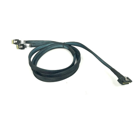 Low Profile SlimSAS Strait 8i to SFF-8654 4i - Lane x2-Port Y-Cable