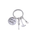 thumbnail image 5 of HONITANO 1Pack Alloy Round Keychain for Dad with Engraved Words Mini Repair Tools Design Silver 2.50X2.50X0.10CM, 5 of 8