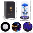 thumbnail image 3 of Regalos Galaxy Glass Rose Forever Eternal Crystal Flower, 3 of 9
